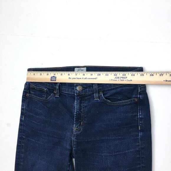 J. Crew Women's Jeans Toothpick Straight Leg Dark Wash Stretch size 28 - Picture 4 of 8